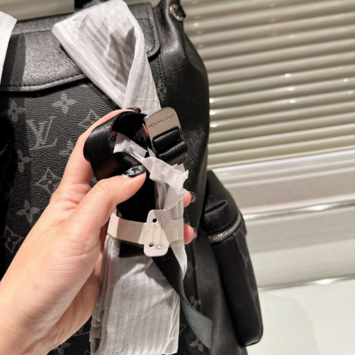 Louis Vuitton Monogram Taigarama Outdoor Backpack Black 40Cm - Image 4