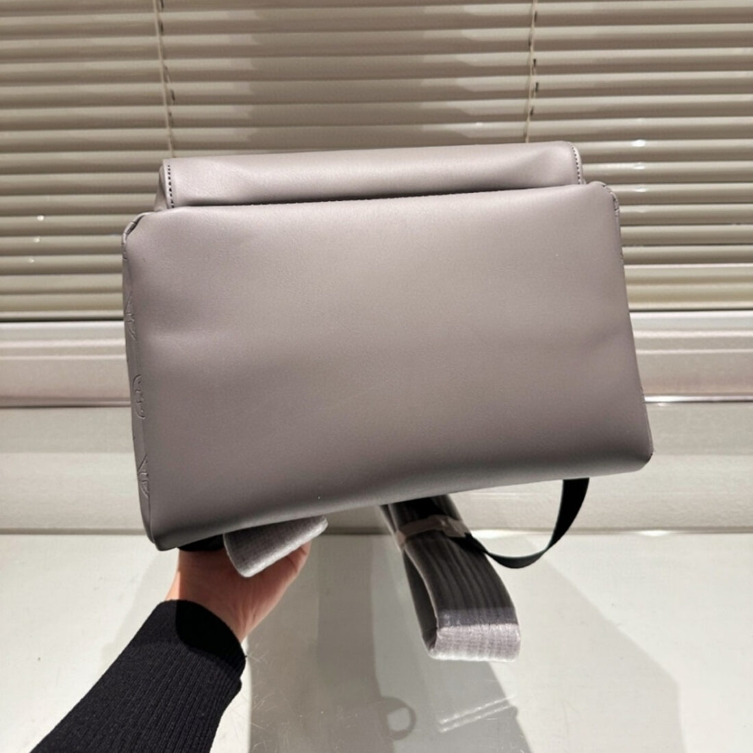 Louis Vuitton Monogram Shadow Racer Backpack Grey 38Cm - Image 3