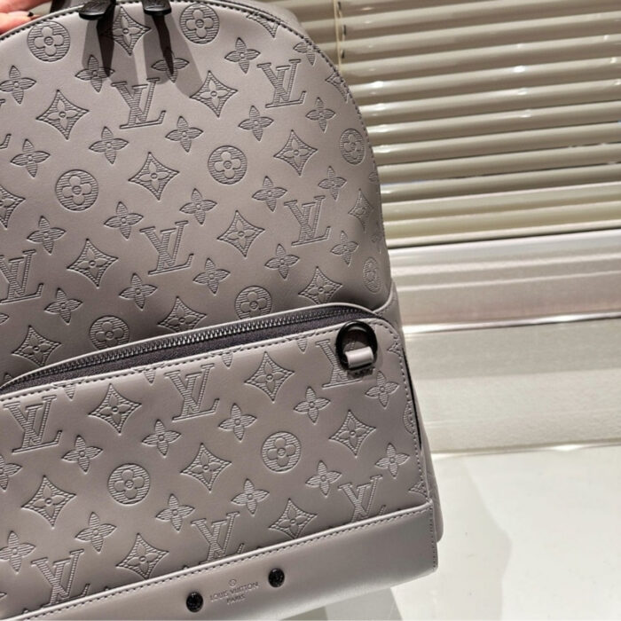 Louis Vuitton Monogram Shadow Racer Backpack Grey 38Cm - Image 6
