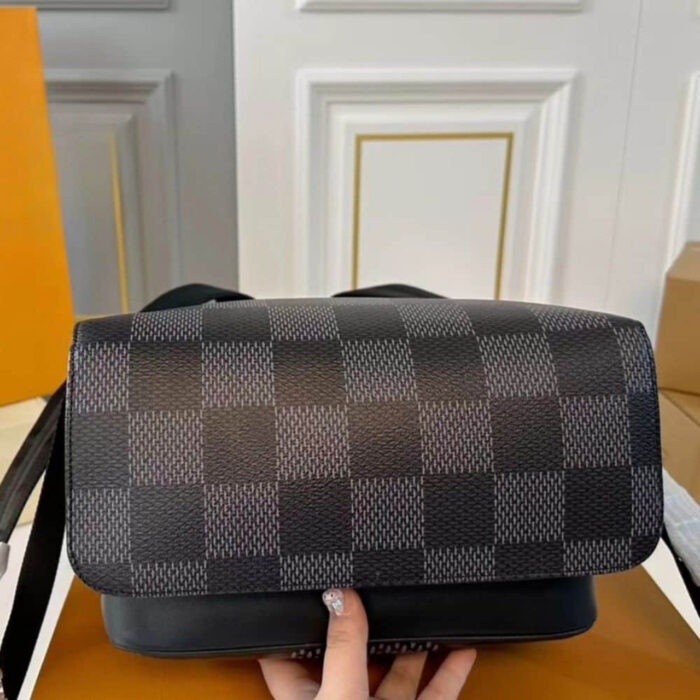 Louis Vuitton Excellent Campus Backpack Black And Gray 36Cm - Image 3