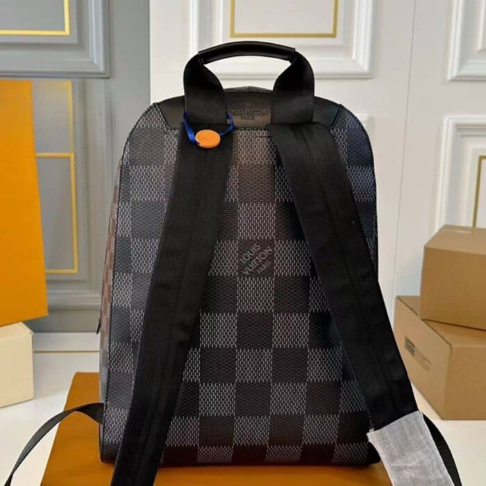 Louis Vuitton Excellent Campus Backpack Black And Gray 36Cm - Image 4