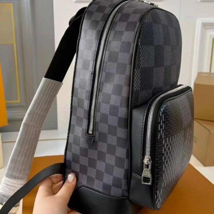 Louis Vuitton Excellent Campus Backpack Black And Gray 36Cm - Image 5