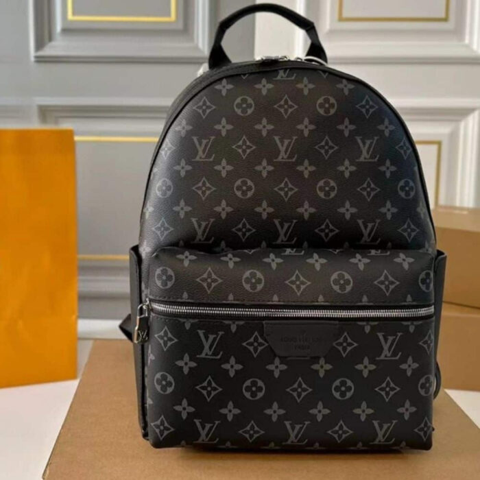 Louis Vuitton Discovery Monogram Eclipse Canvas Backpack Black 37Cm - Image 2