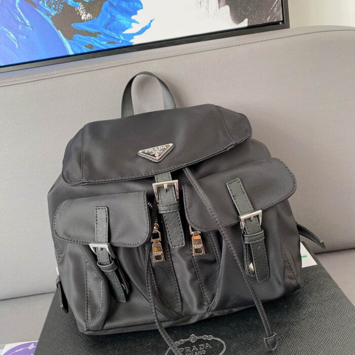 Prada Re Nylon Medium Backpack Black 30Cm 1BZ677RV44F0002VOOO - Image 3