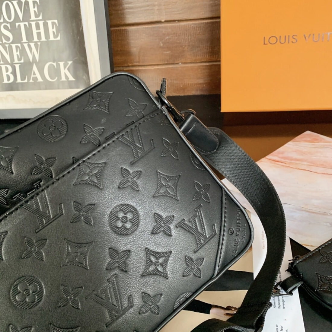Louis Vuitton Trio Messenger Bag Monogram Shadow Black 25Cm M46602 - Image 7