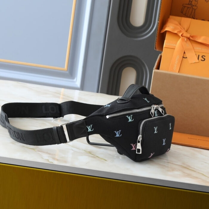 Louis Vuitton Rush Bumbag Blason Denim Black 30Cm M13961 - Image 2