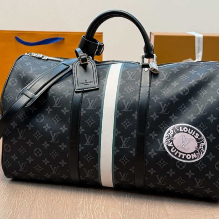 Louis Vuitton Keepall Bandoulière 50 Mon Monogram Black 50Cm P01950 - Image 2