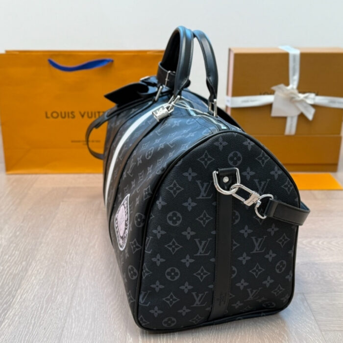 Louis Vuitton Keepall Bandoulière 50 Mon Monogram Black 50Cm P01950 - Image 4