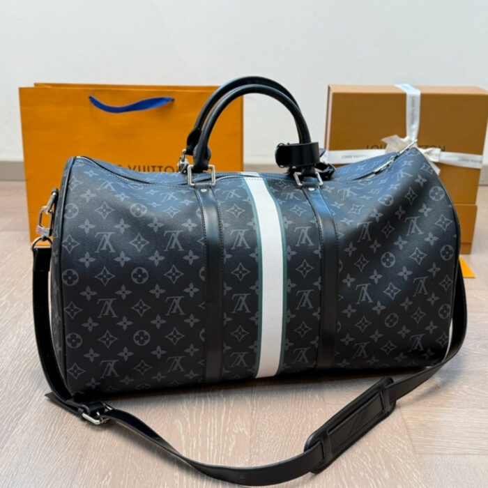 Louis Vuitton Keepall Bandoulière 50 Mon Monogram Black 50Cm P01950 - Image 5