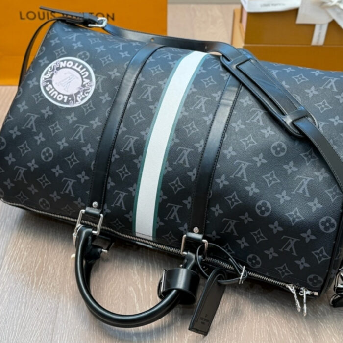 Louis Vuitton Keepall Bandoulière 50 Mon Monogram Black 50Cm P01950 - Image 6