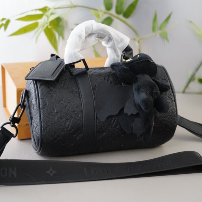 Louis Vuitton Keepall Bandoulière 50 Monogram Eclipse Canvas Black And Grey 45Cm M45392 - Image 5