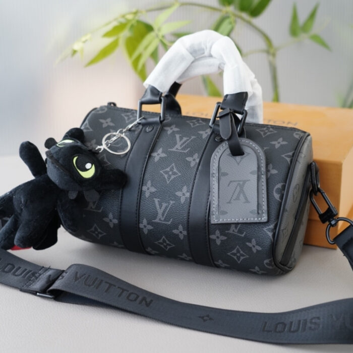 Louis Vuitton Keepall Bandoulière 25 Monogram Eclipse Black 24Cm M46271 - Image 2
