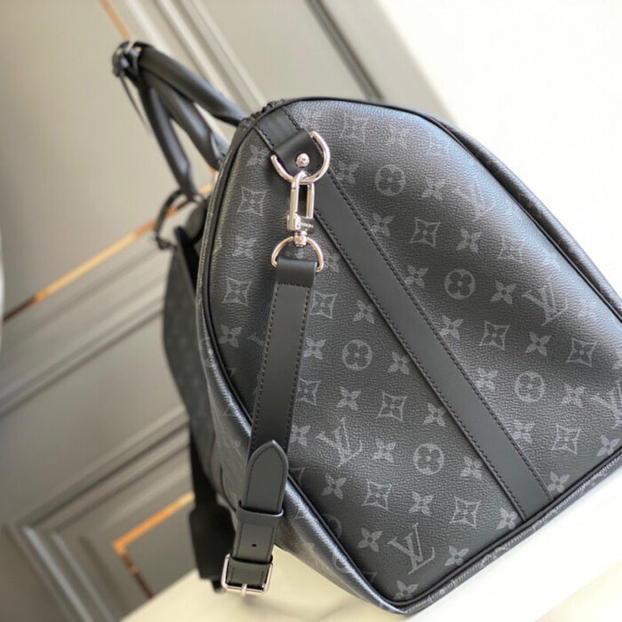 Louis Vuitton Keepall Bandouliere 55 Monogram Eclipse 55Cm M40605 - Image 5