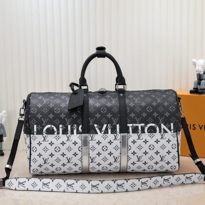Louis Vuitton Keepall Bandouliere Monogram Eclipse Outdoor Split 50Cm M43412 - Image 2