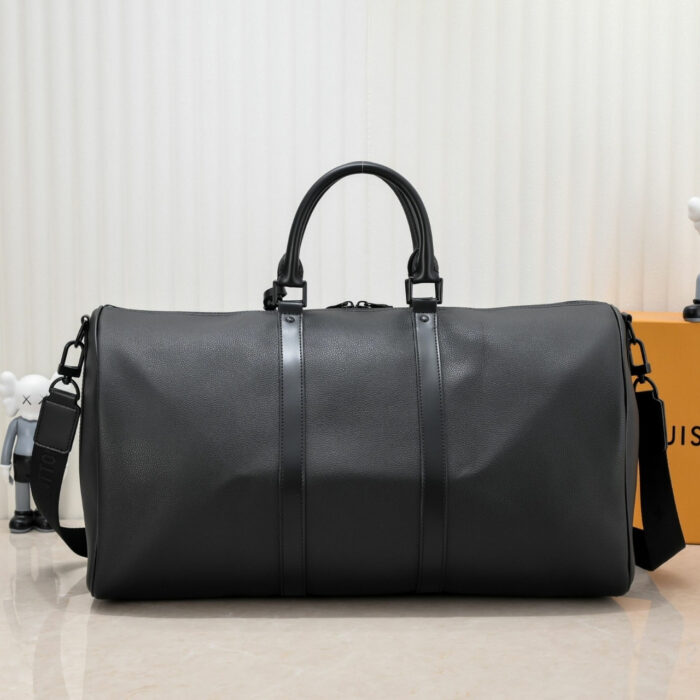 Louis Vuitton Keepall Bandoulière 50 Black 50Cm M21420 - Image 5
