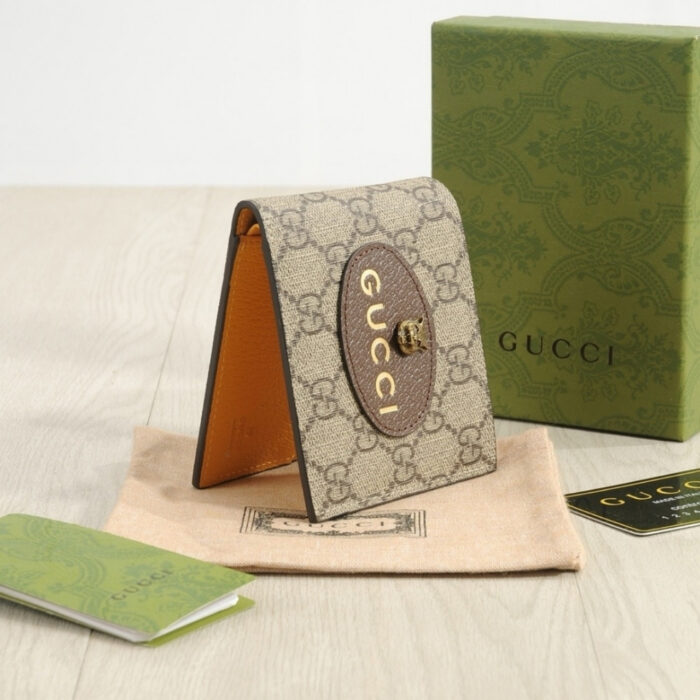 Gucci Neo Vintage GG Supreme Wallet Beige 12Cm - Image 5