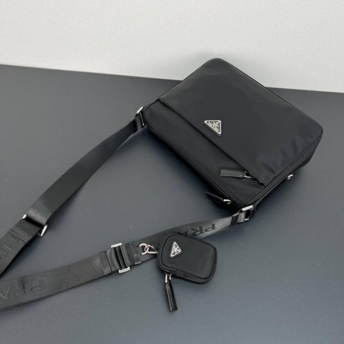Prada Re Nylon Bag Black 30Cm 1BC421 RV44 F0002 V D1M - Image 4