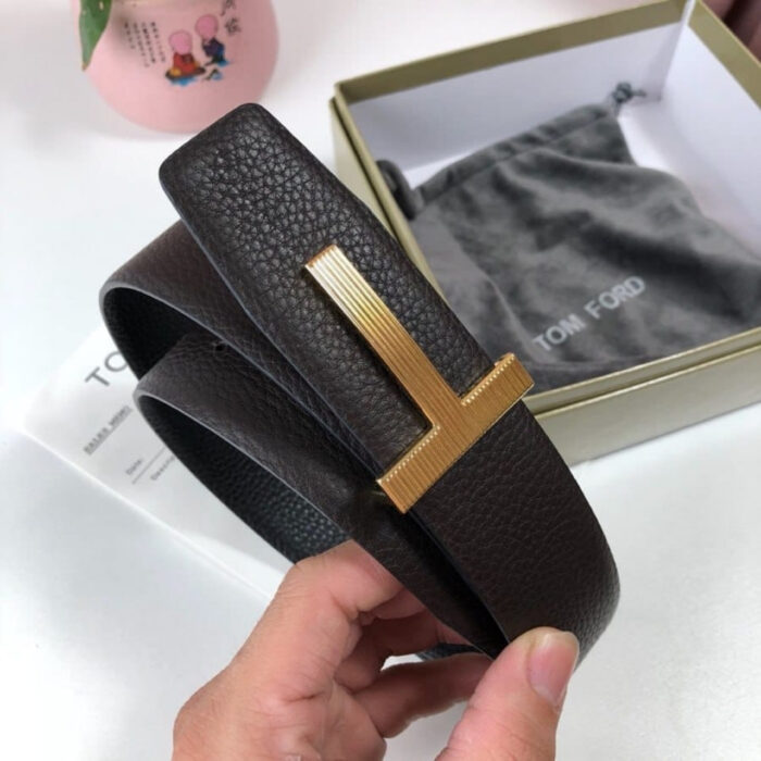 Tom Ford Reversible Full Grain Leather Belt Black 38mm - Image 2