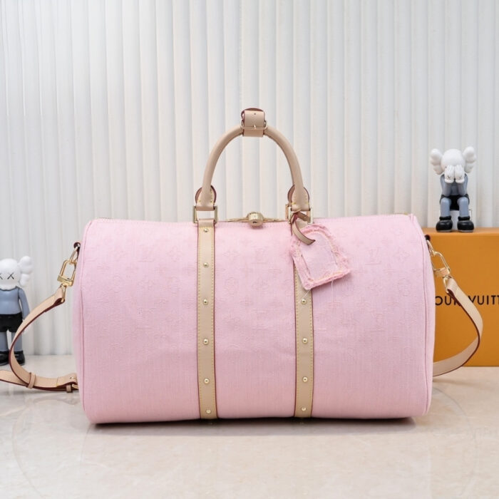 Louis Vuitton Keepall Bandoulière 45 Denim Pink 45cm - Image 2