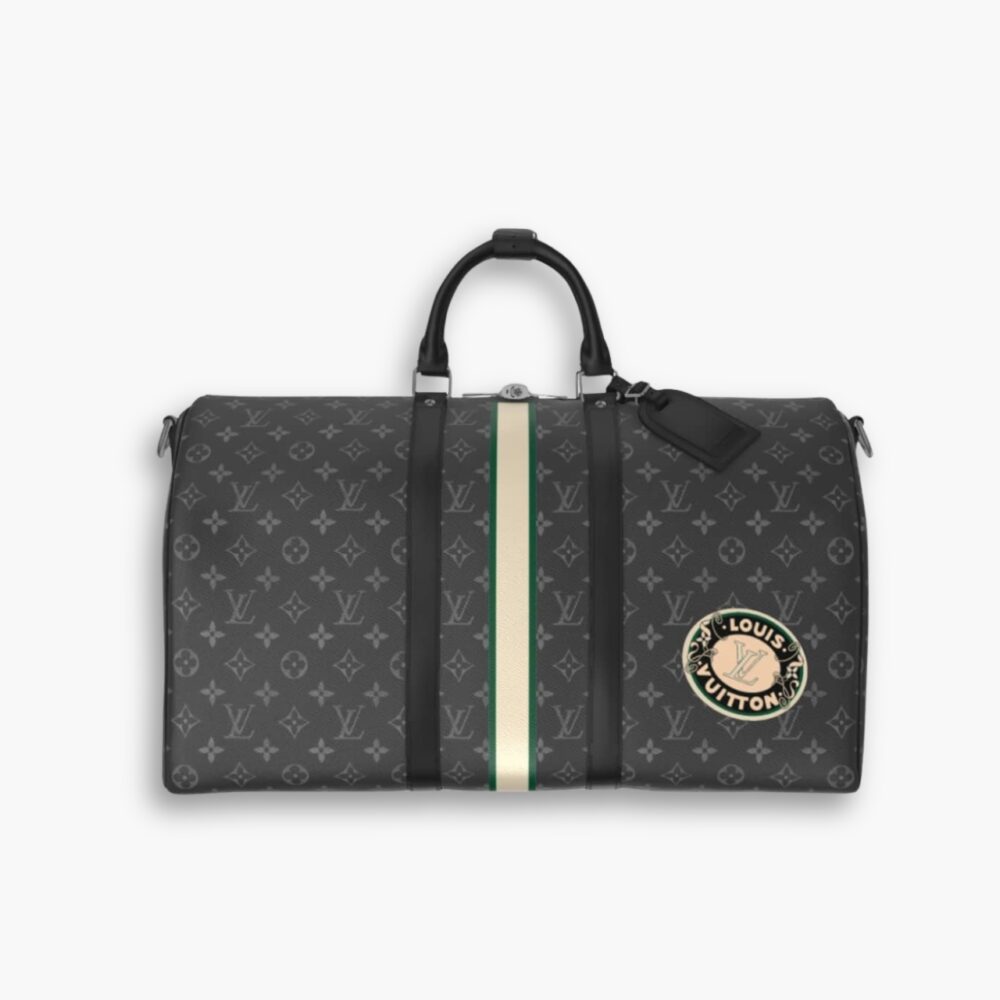 Louis Vuitton Keepall Bandoulière 50 Mon Monogram Black 50Cm P01950