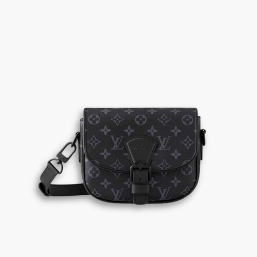 Louis Vuitton Montsouris Messenger PM Monogram Eclipse Canvas Black 19Cm M12519