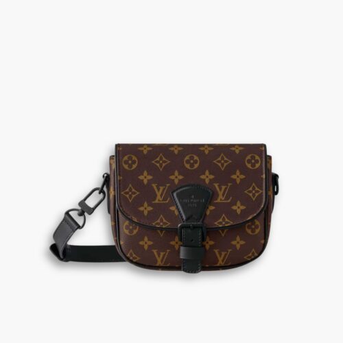 Louis Vuitton Montsouris Messenger PM Monogram Eclipse Canvas Brown 19Cm M47060