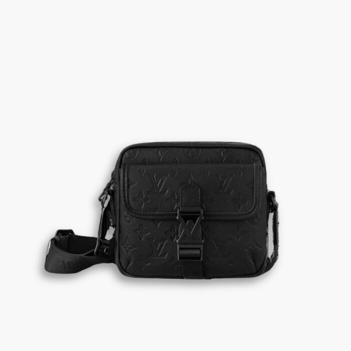 Louis Vuiiton Getaway Messenger Monogram Shadow Bag Black 20Cm M12516