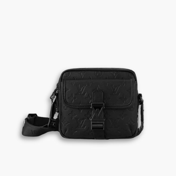 Louis Vuiiton Getaway Messenger Monogram Shadow Bag Black 20Cm M12516