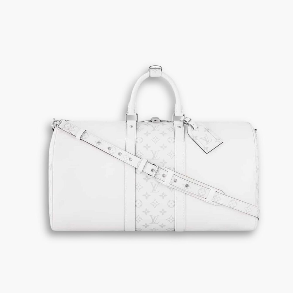 Louis Vuitton Keepall Bandouliere Optical White 40cm M30885