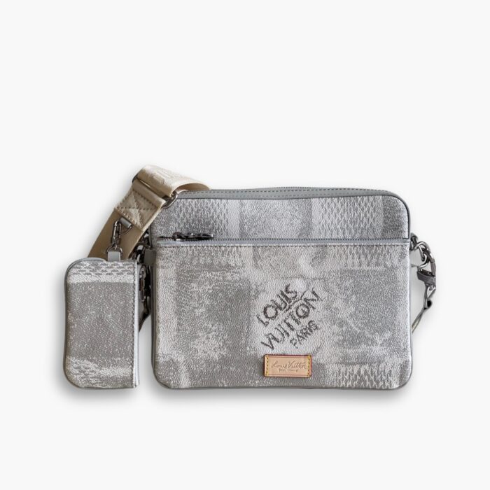 Louis Vuitton Trio Messenger Damier Salt Stone Grey 25cm