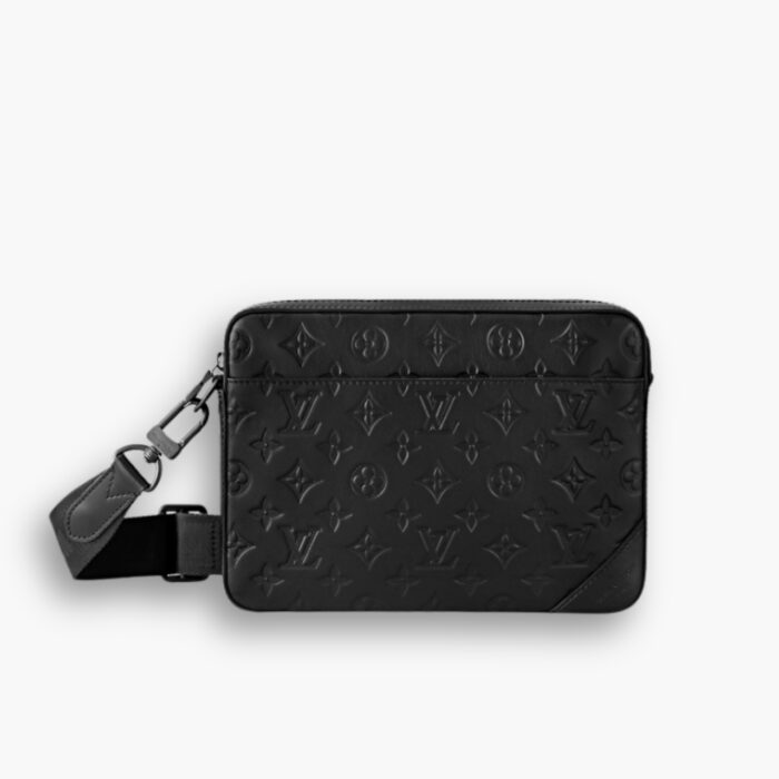 Louis Vuitton Trio Messenger Bag Monogram Shadow Black 25Cm M46602