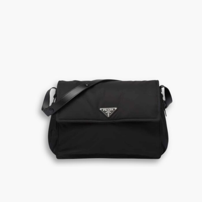 Prada Re Nylon Large Padded Shoulder Bag Black 38Cm 1BD256 RDLN F0002 V OOO