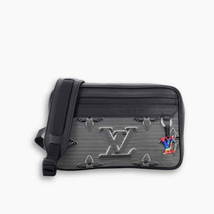 Louis Vuitton Expandable Messenger Bag Black 25cm M55698