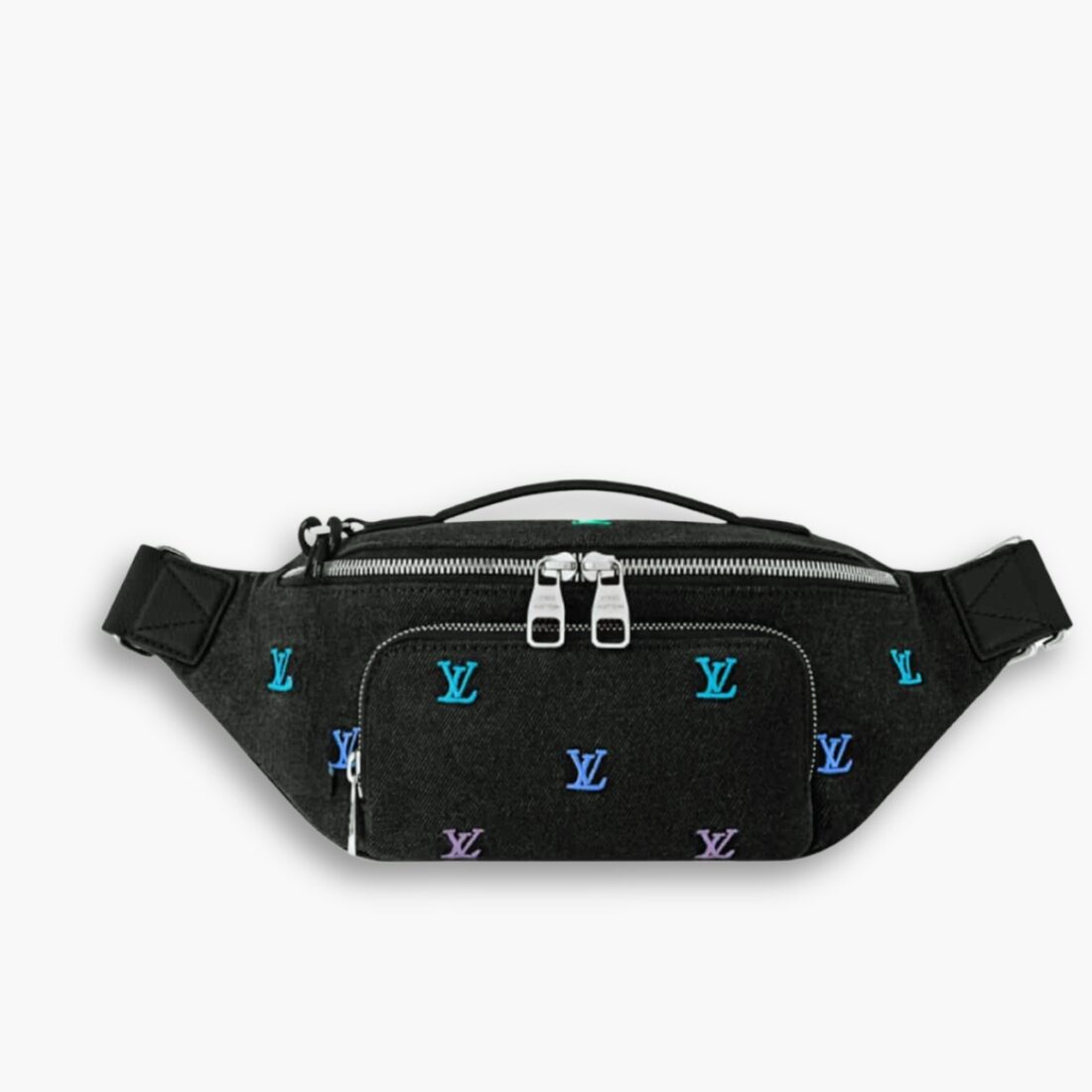 Louis Vuitton Rush Bumbag Blason Denim Black 30Cm M13961