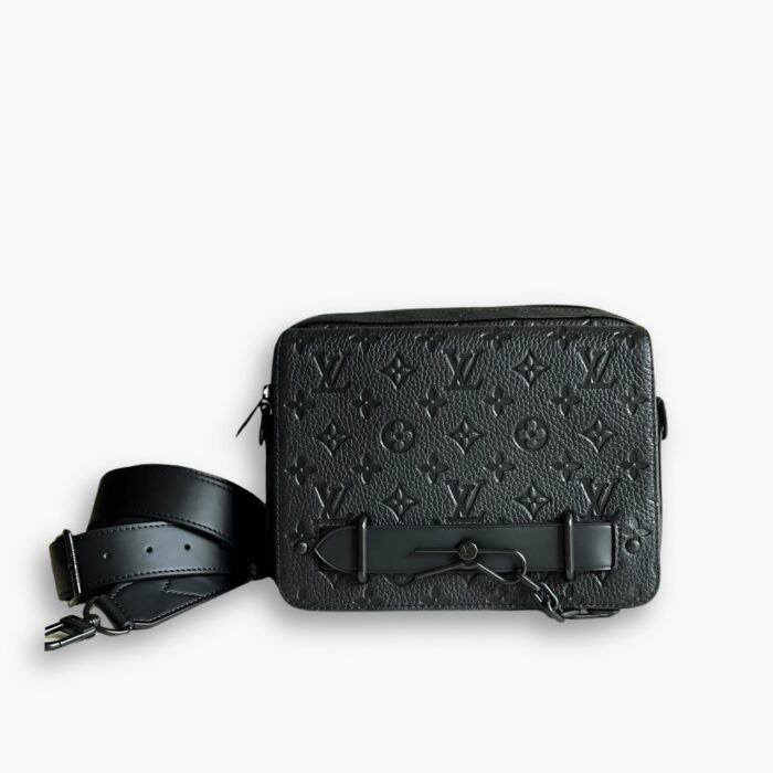 Louis Vuitton Steamer Messenger Taurilon Monogram Black  23Cm M57307