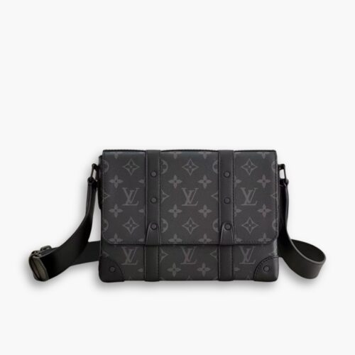 Louis Vuitton Trunk Messenger Bag Black 20Cm