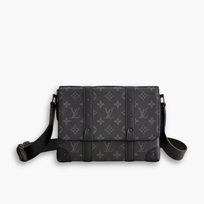 Louis Vuitton Trunk Messenger Bag Black 20Cm