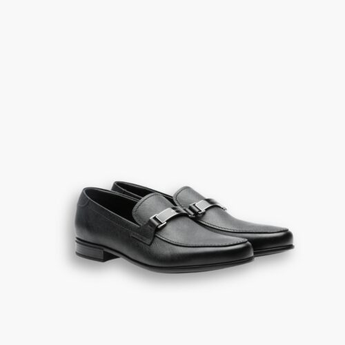 Prada Brushed Plate Bit Logo Black 2Dc215 053 F0002 F G000