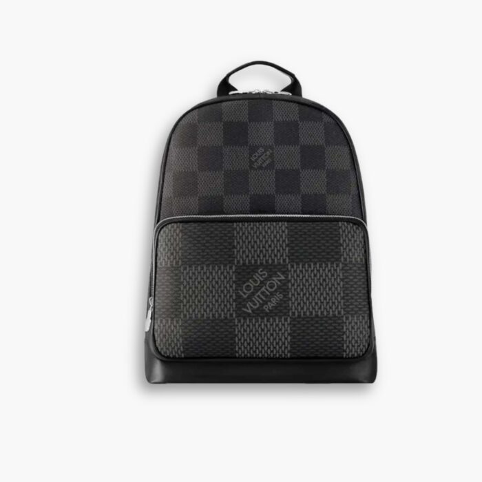Louis Vuitton Excellent Campus Backpack Black And Gray 36Cm