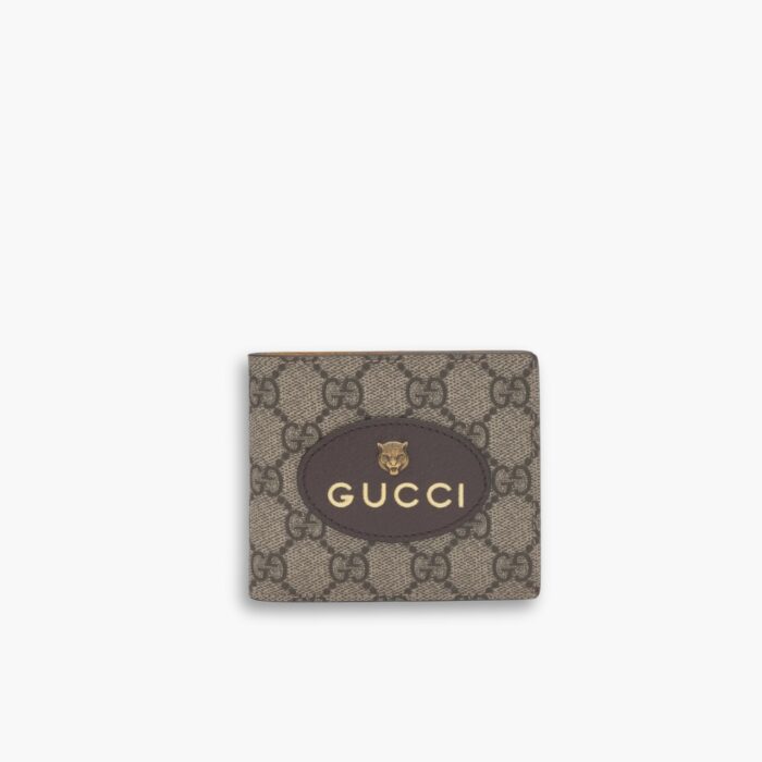 Gucci Neo Vintage GG Supreme Wallet Beige 12Cm