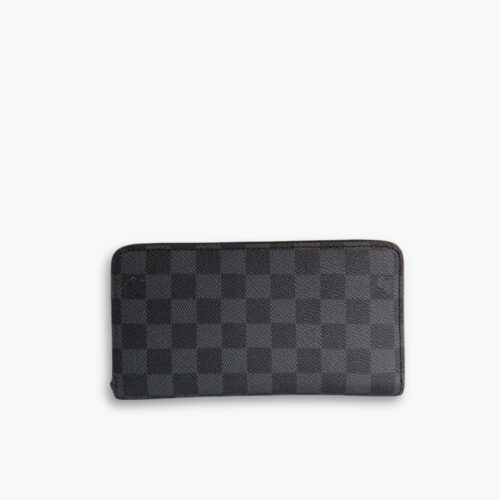 Louis Vuitton Zippy Vertical Long Wallet Black 8829462E11BC 20Cm