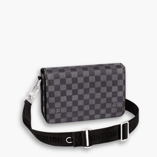 Louis Vuitton Studio Messenger Damier Black And Grey 23Cm N50007