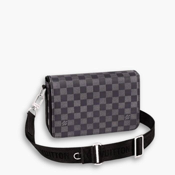Louis Vuitton Studio Messenger Damier Black And Grey 23Cm N50007