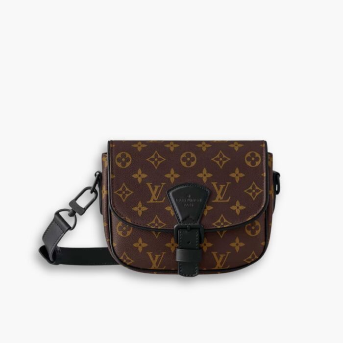Louis Vuitton Montsouris Messenger PM​ Monogram Eclipse Canvas Brown 19Cm M47060