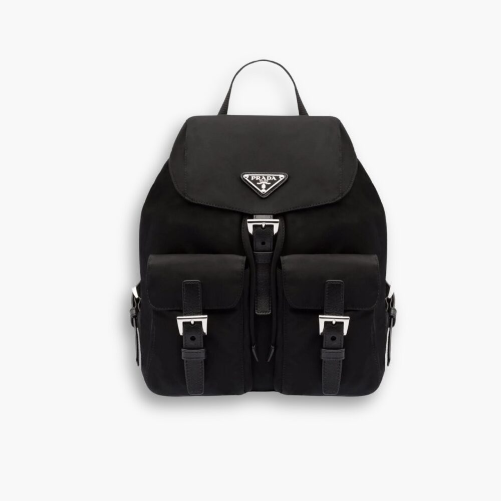 Prada Re Nylon Medium Backpack Black 30Cm 1BZ677RV44F0002VOOO