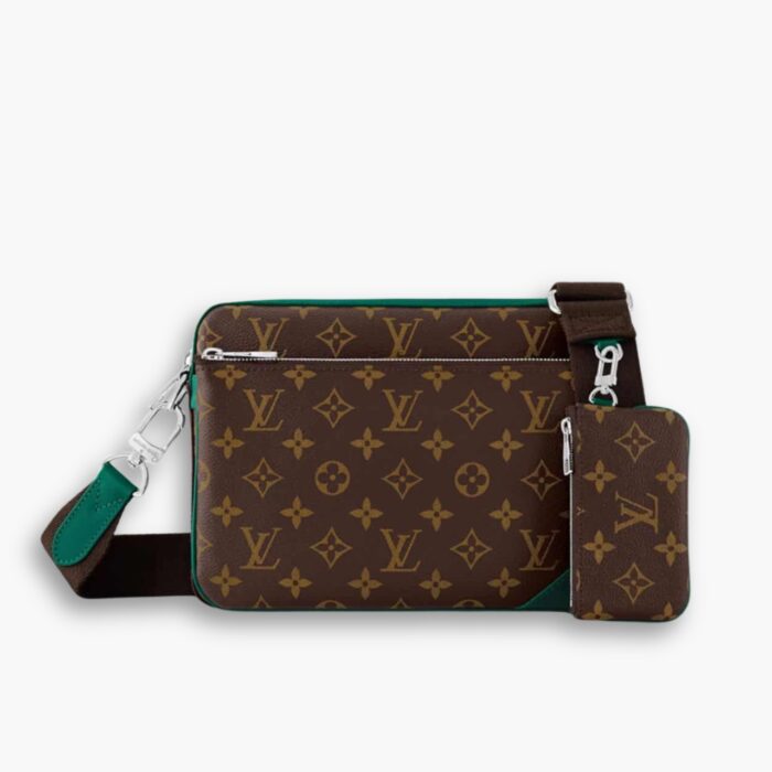 Louis Vuitton Trio Messenger Bag Green 25 cm