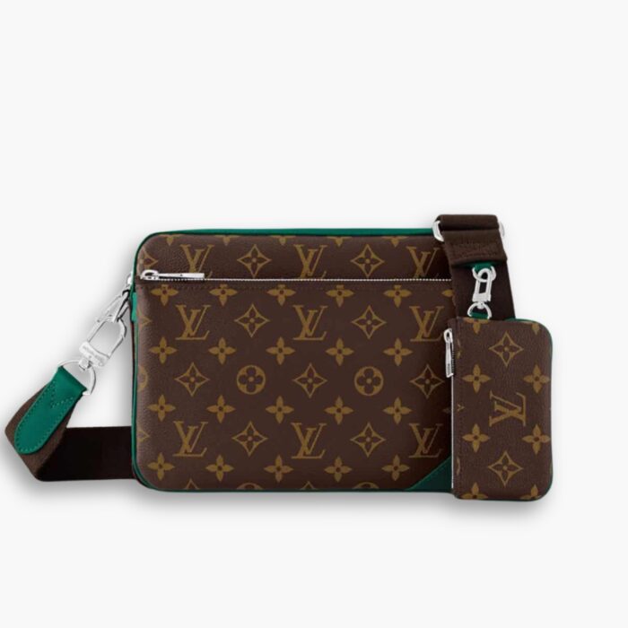 Louis Vuitton Trio Messenger Bag Green 25 cm