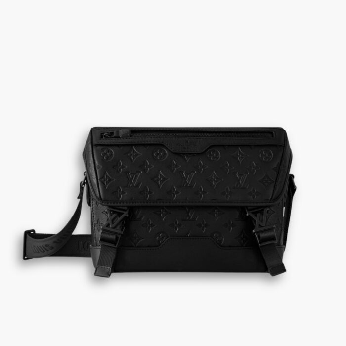 Louis Vuitton Messenger Voyager Monogram Shadow Bag Black 28 cm