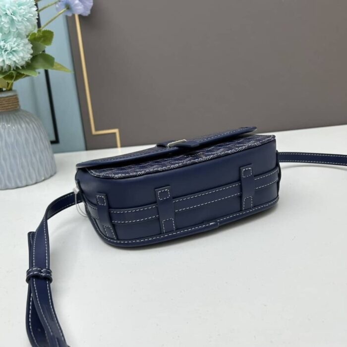 Goyard Goyardine Belvedere PM Messenger Bag Navy 22cm - Image 3