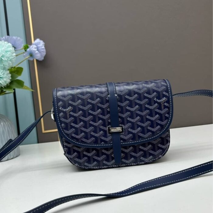 Goyard Goyardine Belvedere PM Messenger Bag Navy 22cm - Image 2